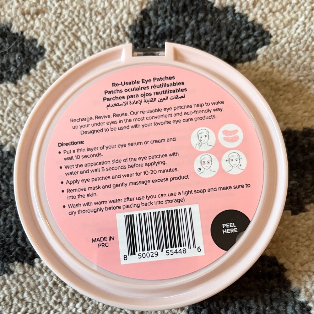 Skin Gym Pink Reusable Eye Patches - Picture 2 of 3
